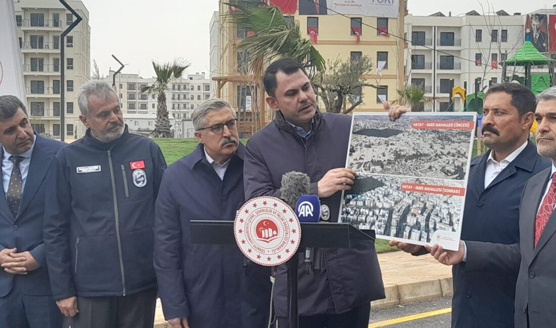 Çevre, Şehircilik ve İklim Değişikliği Bakanı Murat Kurum, Hatay’ı devletin