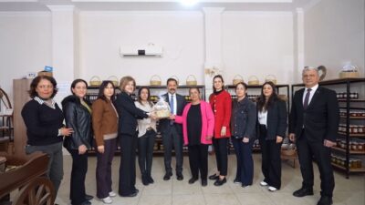 Hatay Valisi Mustafa Masatlı, Samandağ Kadın Girişimi Kooperatifi Üretimevi’ni ziyaret