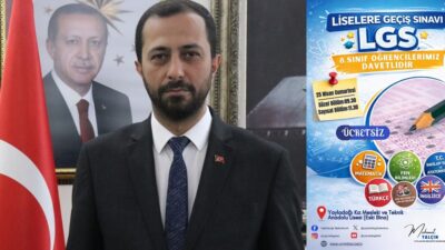 Yayladağı Belediye Başkanı Mehmet Yalçın, Liselere Geçiş Sınavı (LGS) sürecine