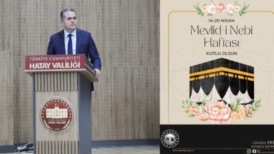 Antakya Kaymakamı Abdullah Akdaş, Mevlid-i Nebi Haftası dolayısıyla bir kutlama