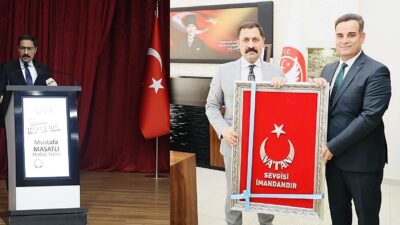 Kumlu Belediyesi geçmiş dönem Başkanı Mehmet Deli, Hatay Valisi Mustafa