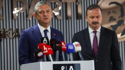 CHP lideri Özgür Özel, Anahtar Parti Genel Başkanı Yavuz Ağıralioğlu