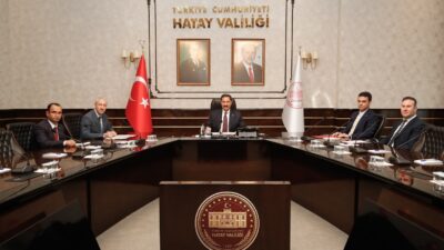 Hatay Valisi Mustafa Masatlı ile Hatay Mustafa Kemal Üniversitesi Rektörü