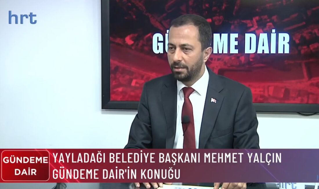Yayladağı Belediye Başkanı Mehmet Yalçın, ilçede son dönemde hayata geçirilen