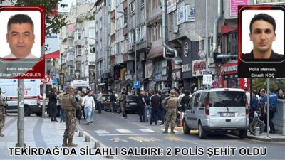 Tekirdağ’da silahlı kavga ihbarına giden sivil asayiş ekiplerine şüpheli tarafından