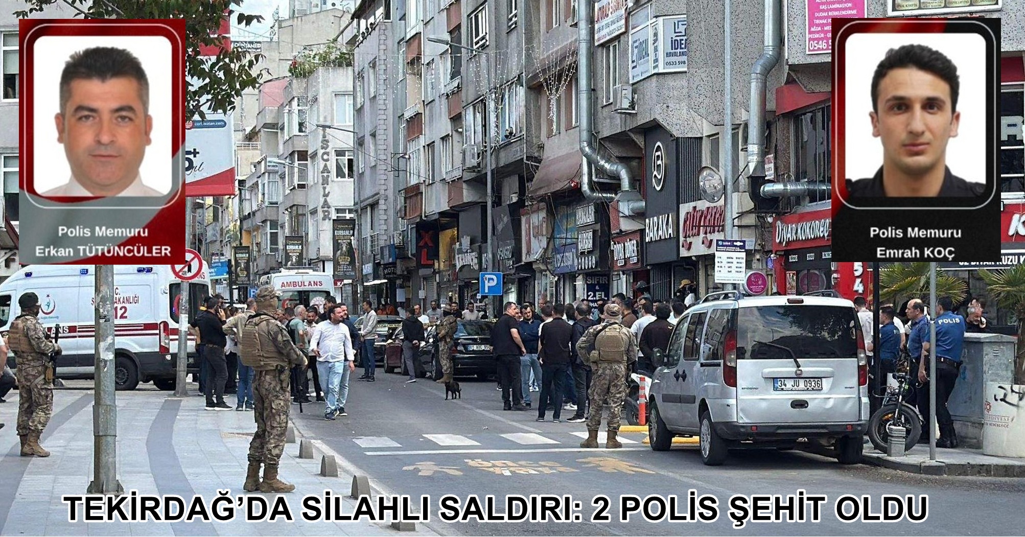 Tekirdağ’da silahlı kavga ihbarına giden sivil asayiş ekiplerine şüpheli tarafından