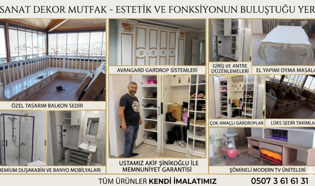 ANTAKYA’DA MOBİLYA VE DEKORASYONUN GÜVENİLEN ADRESİ: SANAT DEKOR MUTFAK Hatay’ın Antakya ilçesinde faaliyet gösteren Sanat Dekor Mutfak, kaliteli üretimi,
