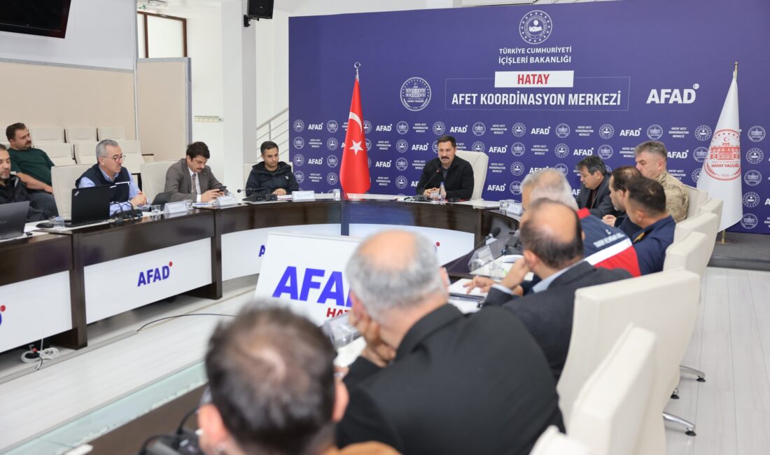 Hatay Valisi Mustafa Masatlı başkanlığında, il genelinde etkisini sürdüren yoğun