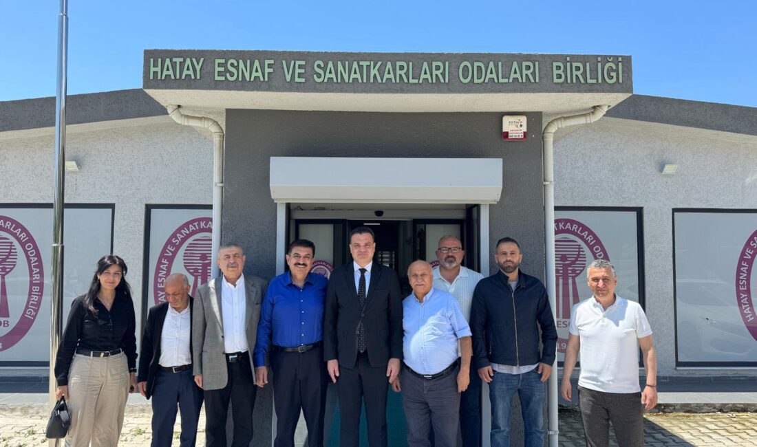 ESNAFIN SORUNLARI HESOB’DA MASAYA YATIRILDI Hatay Esnaf ve Sanatkarları Odaları Birliği Başkanı Aziz Fatih Yılmaz