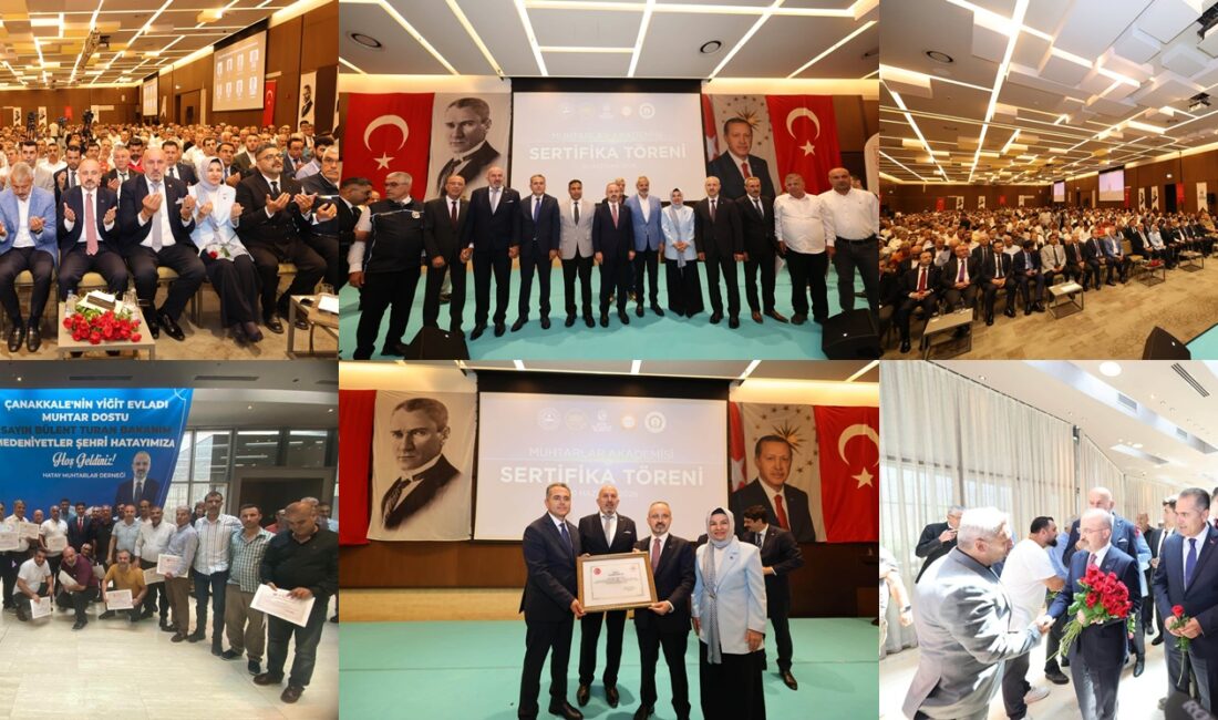 İçişleri Bakanlığı himayesinde Hatay Valiliği ile Büyükşehir Belediyesi işbirliğinde muhtarların