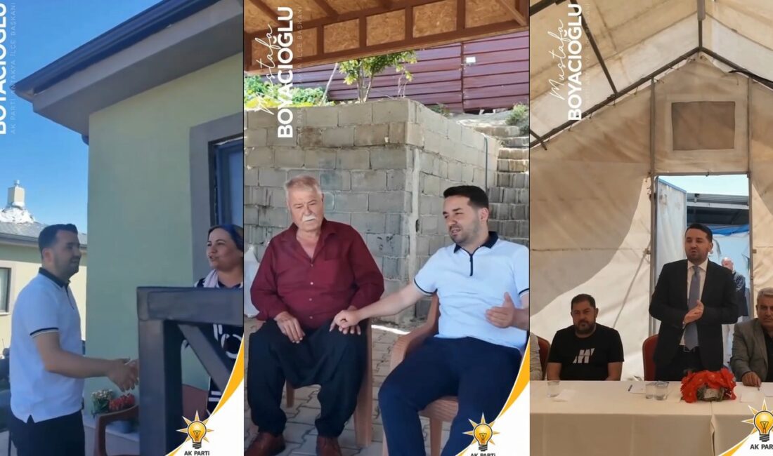 BOYACIOĞLU: HEMŞEHRİLERİMİZİN EMRİNDEYİZ AK Parti Antakya İlçe Başkanı Mustafa Boyacıoğlu, deprem sonrası yeniden