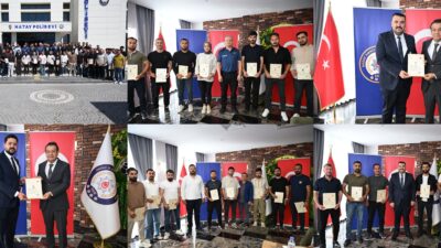 &nbsp; Hatay Valisi Mustafa Masatlı’nın takdirleriyle Başarı Belgesi almaya hak