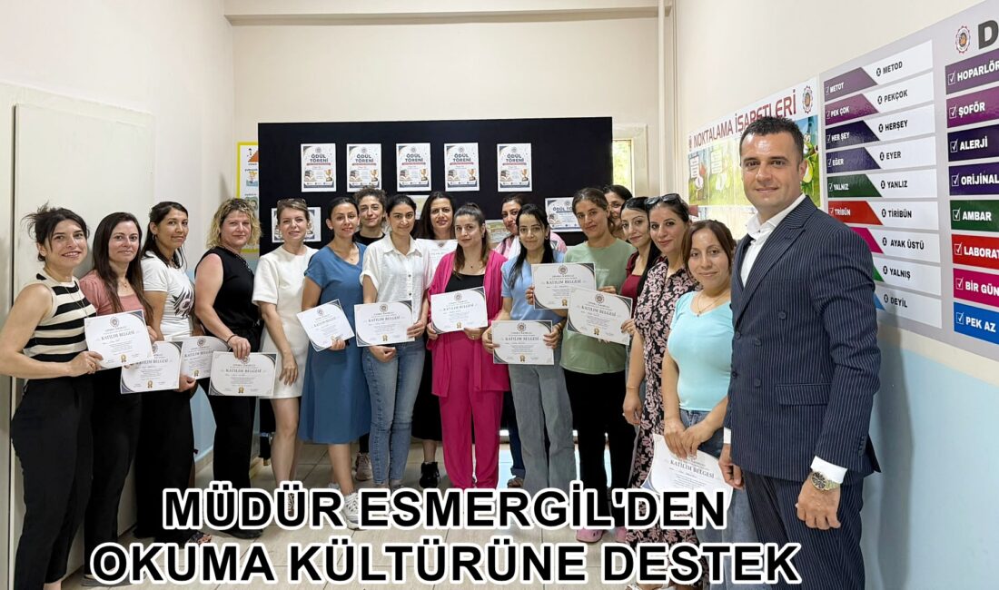 Hatay’ın Defne ilçesine bağlı Çınarlı İlkokulu’nda Müdür Onur Esmergil öncülüğünde
