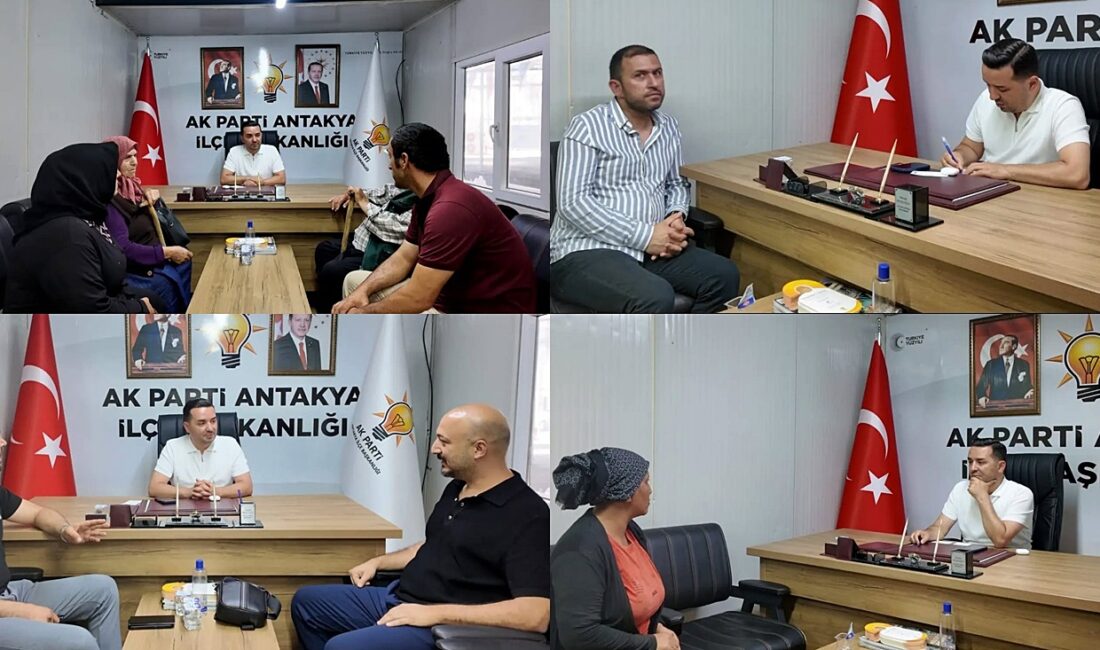 AK Parti Antakya İlçe Başkanı Mustafa Boyacıoğlu, ilçenin dört bir