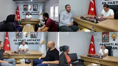 AK Parti Antakya İlçe Başkanı Mustafa Boyacıoğlu, ilçenin dört bir