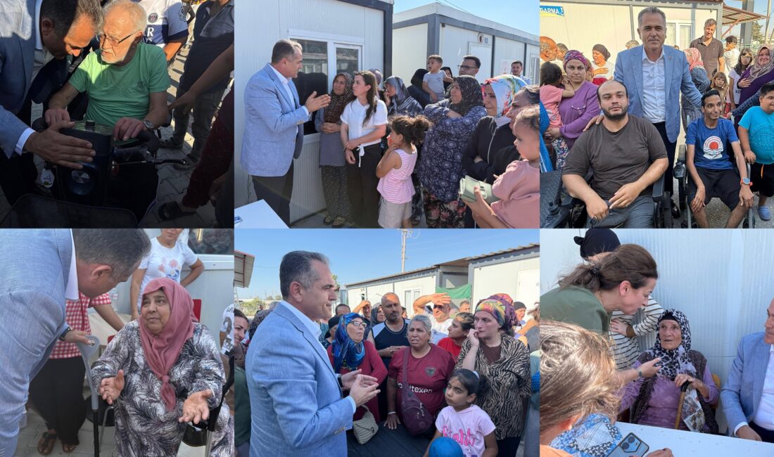 DEVLETİN YUSUF YÜZÜ AKDAŞ, VATANDAŞLARI BİLGİLENDİRDİ Hatay Valisi Mustafa Masatlı’nın talimatları doğrultusunda konteyner kentlerde yürütülen tahliye