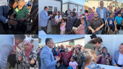 DEVLETİN YUSUF YÜZÜ AKDAŞ, VATANDAŞLARI BİLGİLENDİRDİ Hatay Valisi Mustafa Masatlı’nın talimatları doğrultusunda konteyner kentlerde yürütülen tahliye