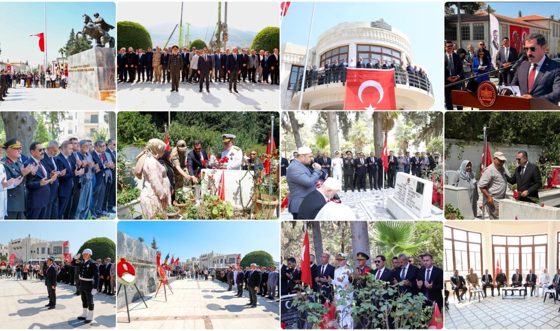 HATAY, ANAVATANA KATILIŞIN 87. YILINDA TEK YÜREK OLDU Hatay’ın Anavatana Katılışının 87. yıl dönümü dolayısıyla düzenlenen resmi kutlama