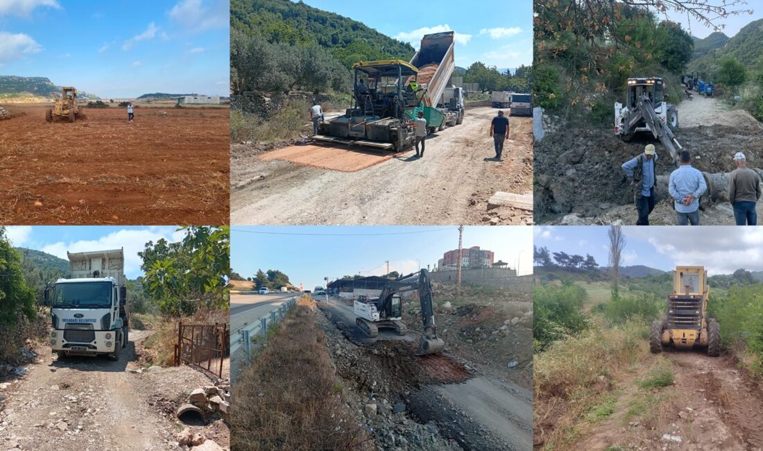 Yayladağı Belediyesi ile Hatay Büyükşehir Belediyesi’nin koordinasyonunda ilçenin dört bir