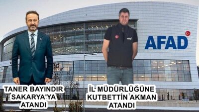 HATAY AFAD’DA GÖREV DEĞİŞİMİ AFAD Hatay İl Müdürü Taner Bayındır, Sakarya İl AFAD Müdürlüğü’ne