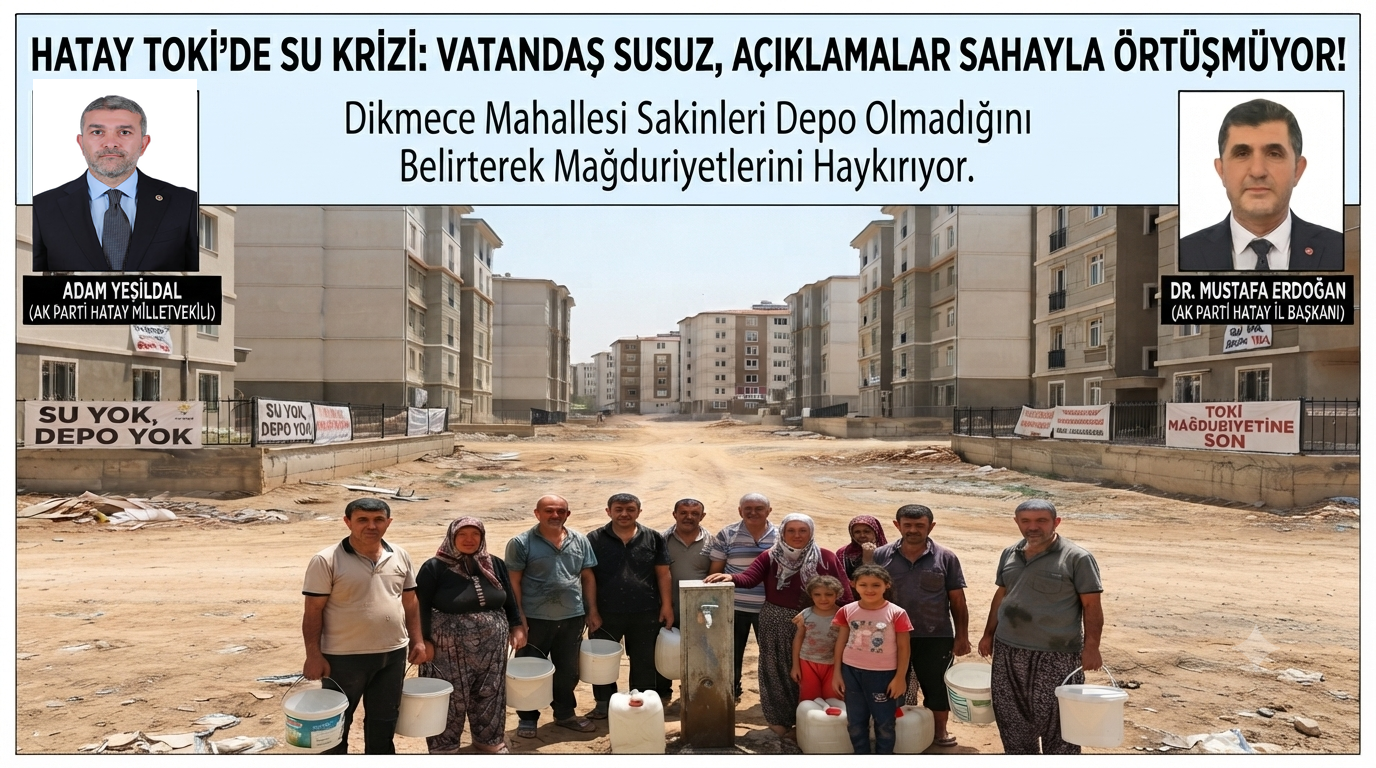 İL BAŞKANI ERDOĞAN AK PARTİ’Yİ BİTİRMEYE KARARLI MI? AK Parti Hatay İl Başkanı Dr. Mustafa Erdoğan’ın TOKİ konutlarını