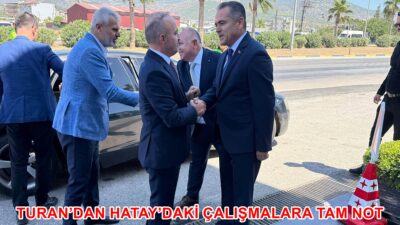 İçişleri Bakan Yardımcısı Bülent Turan, Hatay programı süresince kendisine eşlik