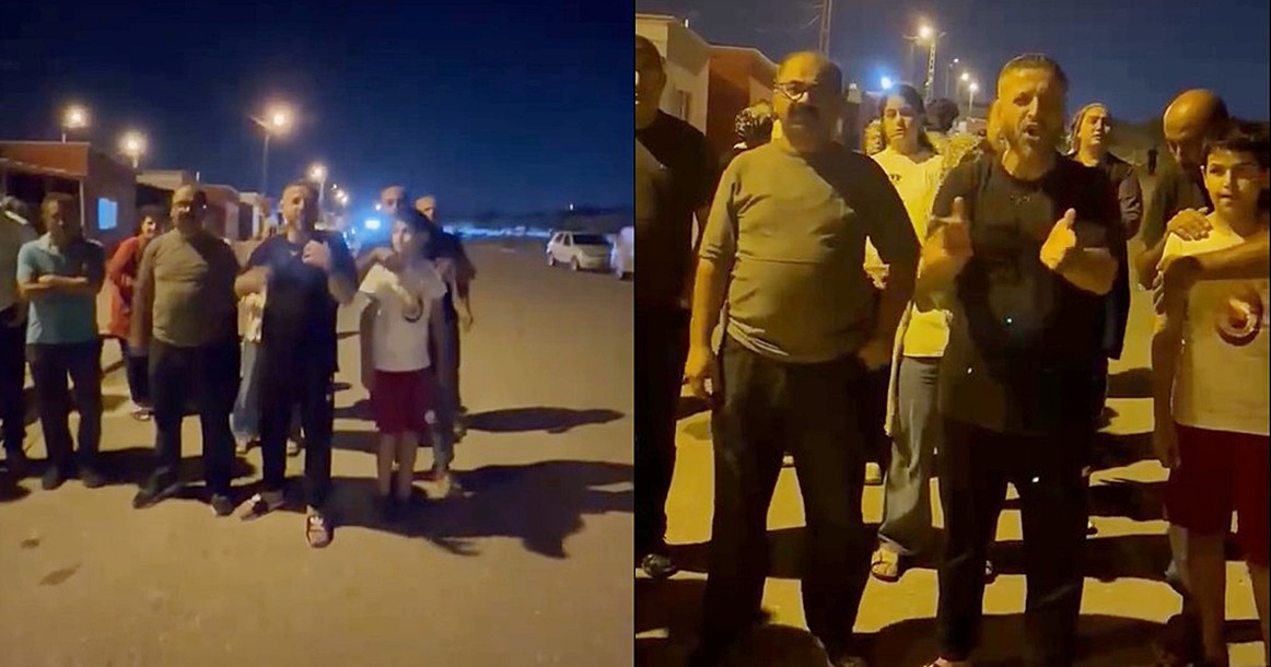 HATAY’DA KONTEYNER KENT SAKİNLERİNDEN TAHLİYE PROTESTOSU Antakya Ekinci Mahallesi’nde bulunan İBB KİPTAŞ Konutları hak sahipleri, evleri