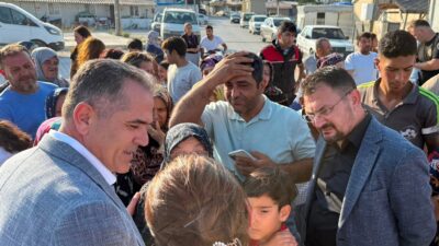 Antakya Kaymakamı Abdullah Akdaş, İGA Konteyner Kent’te yürütülen tahliye süreci