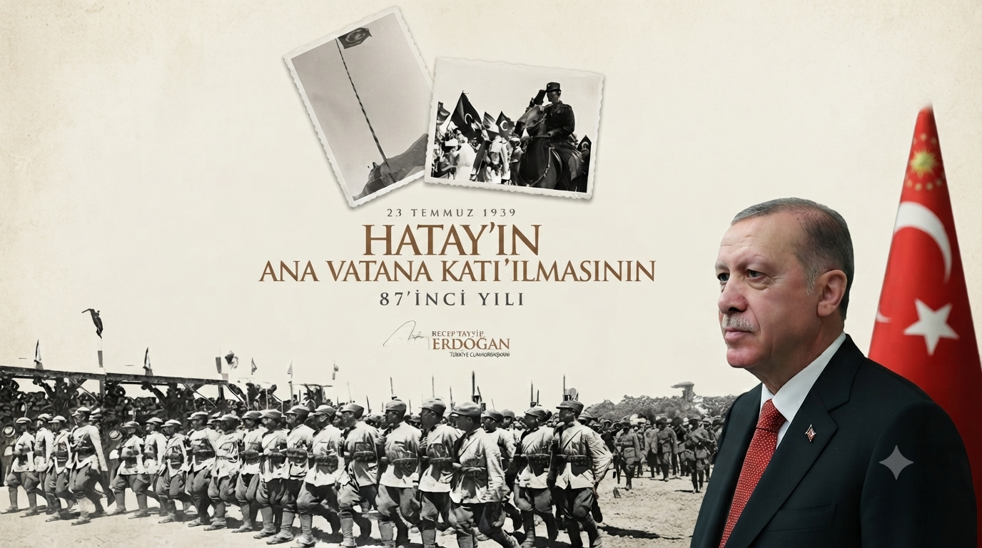 ERDOĞAN: HATAY, TÜRKİYE YÜZYILINDA YÜKSELİŞİNİ SÜRDÜRÜYOR Cumhurbaşkanı Recep Tayyip Erdoğan, “Asırlardır aynı medeniyetin, aynı kültürün ve