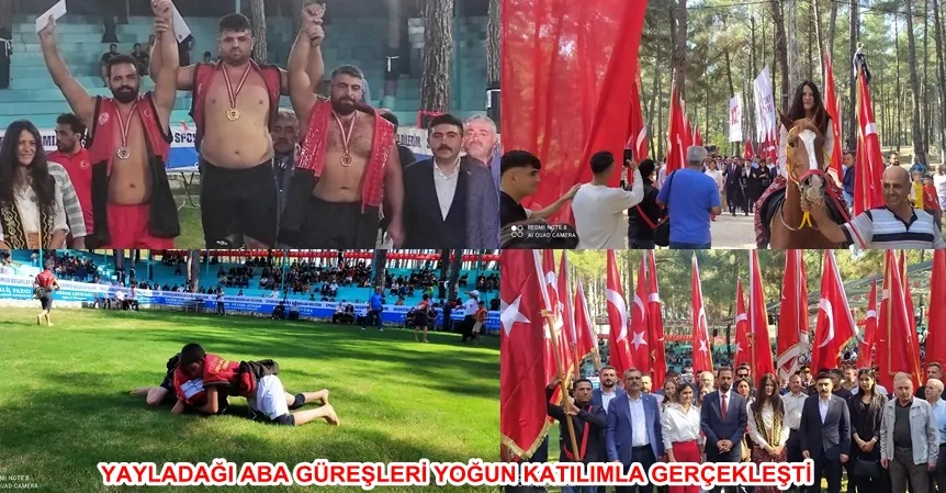 YAYLADAĞI ABA GÜREŞLERİ YOĞUN KATILIMLA GERÇEKLEŞTİ