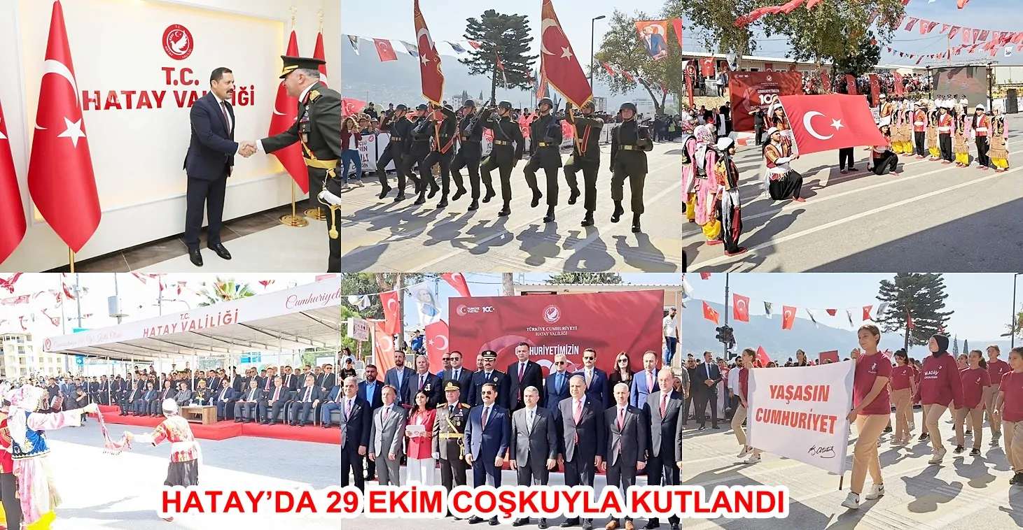 HATAY’DA 29 EKİM COŞKUYLA KUTLANDI